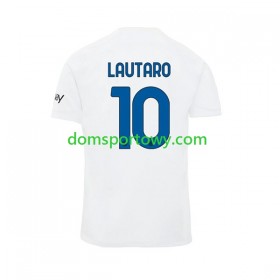 Koszulka Inter Mediolan Lautaro Martinez 10 Wyjazdowe Koszulki Piłkarskie 2023-2024 Krótki Rękaw